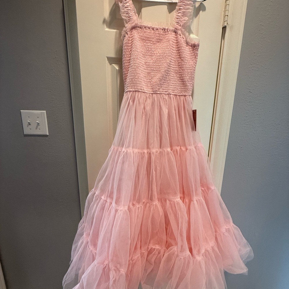Ivy City Co Pink Midi Dress
